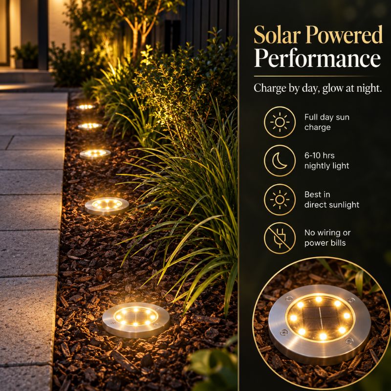 SolaGarden™ LED Ground Light Pack
