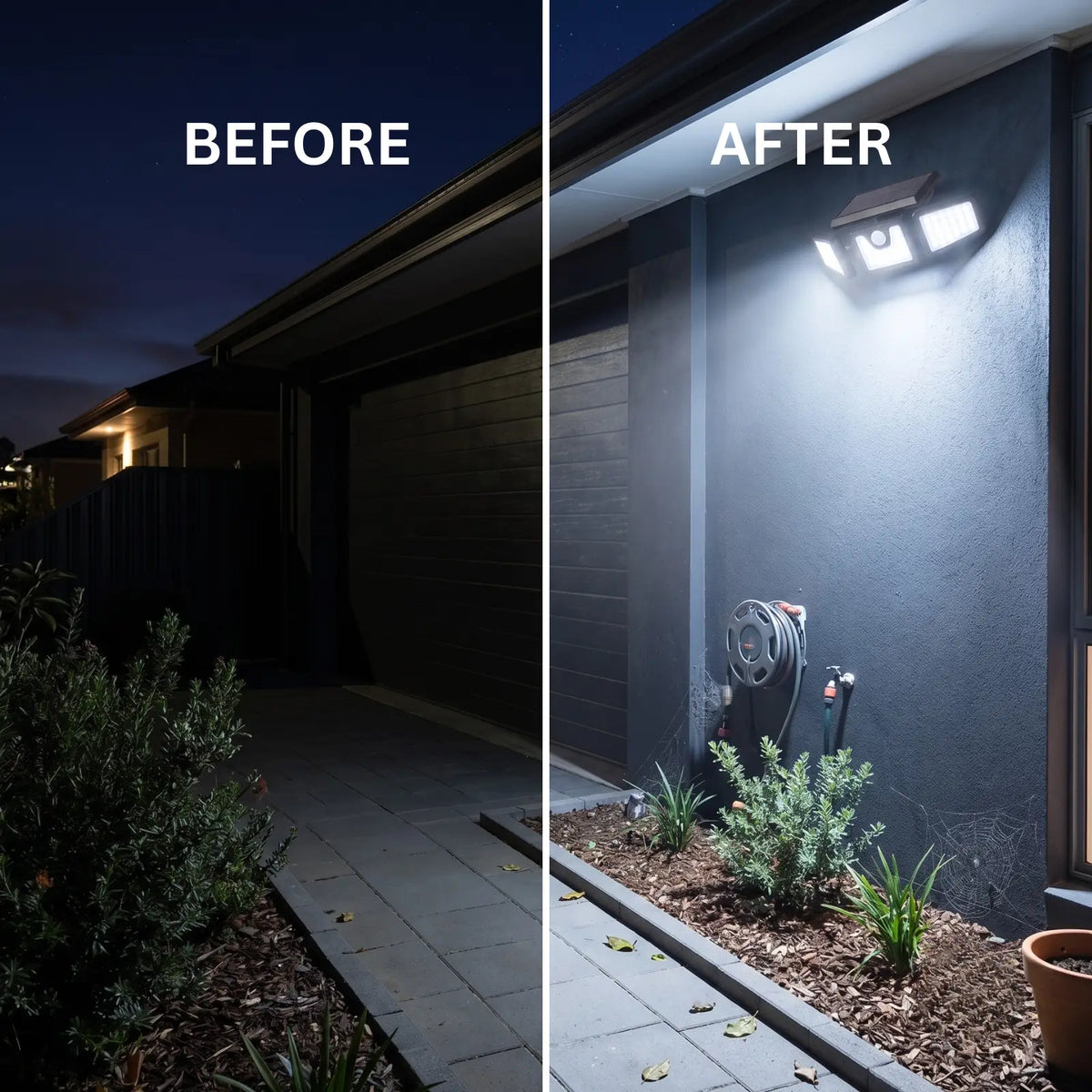 SolaGarden™ 3 Head Motion Light